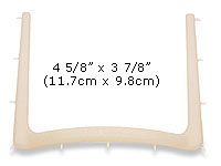 Young Dental Nylon Rubber Dam Frame | Radiolucent | 11 Tines | 4 5/8 X 3 7/8 Inches | For Endodontics & Orthodontics