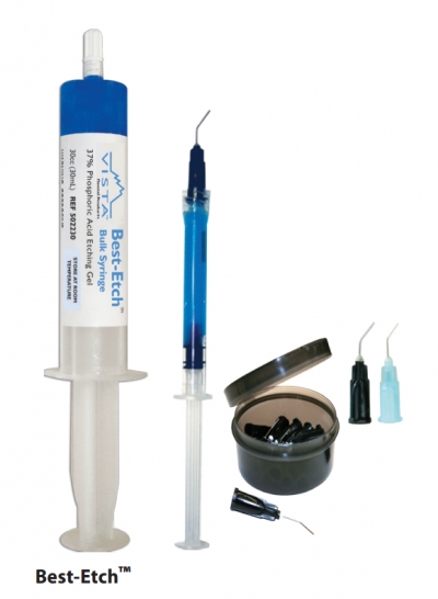 Jade Blue Etchant Gel Uni-Syringe Kit ( 1x12g Syringe 20 Applicator ti –  AvantDentalSupply