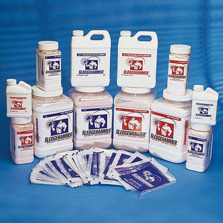 Sledgehummer SelfCure Denture Acrylic 5lb Kit Light Fibered Plus