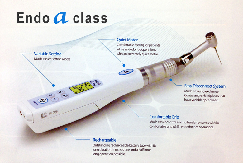 SANDENT 8:1 Ratio Endodontic Handpiece – Endo Fit, Single Water Spray, Electric, Dentsply Tulsa Compatible