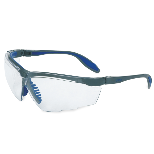 Uvex Genesis X2 Protective Eyewear Clear Lens Black/Yellow Frame